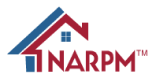 NARPM logo with red and blue house